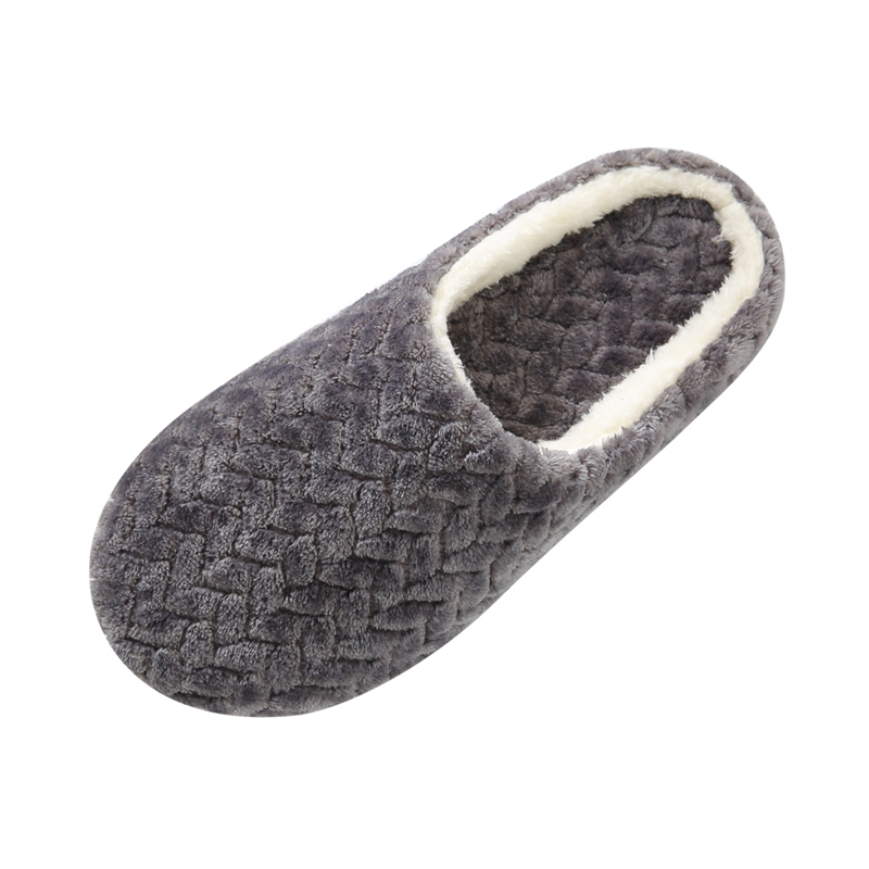 Women Men Warm Non-slip Slippers Indoor House Plush Soft Cotton Slipper Shoes US